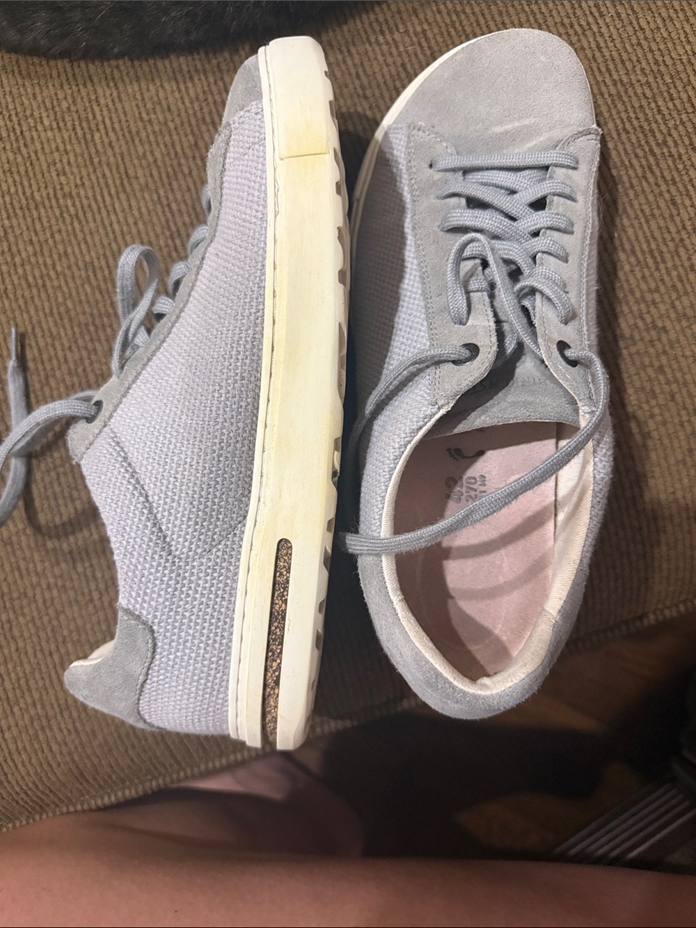 Birkenstock Grey Canvas Sneakers. Women’s Size 42 (10.5-11) - Picture 4 of 6